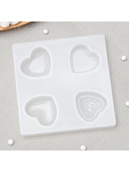 Молд «Верность», 9,5×9,5×1 см, ячейка 3,5×3,5 см