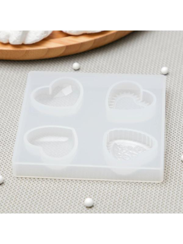 Молд «Верность», 9,5×9,5×1 см, ячейка 3,5×3,5 см