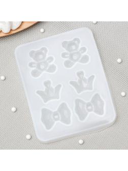 Молд «Атрибуты принцессы», 12×9,5×1 см, ячейка 3,5×3 см