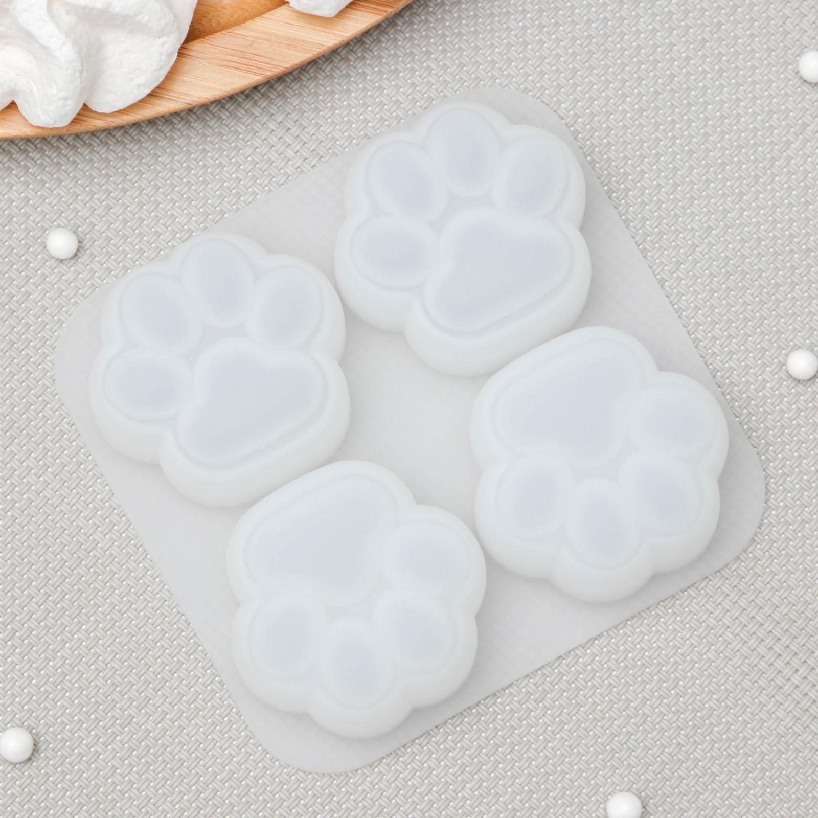 Молд «Лапки», 9,5×9×2,5 см, ячейка 4×4 см