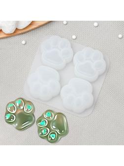 Молд «Лапки», 9,5×9×2,5 см, ячейка 4×4 см