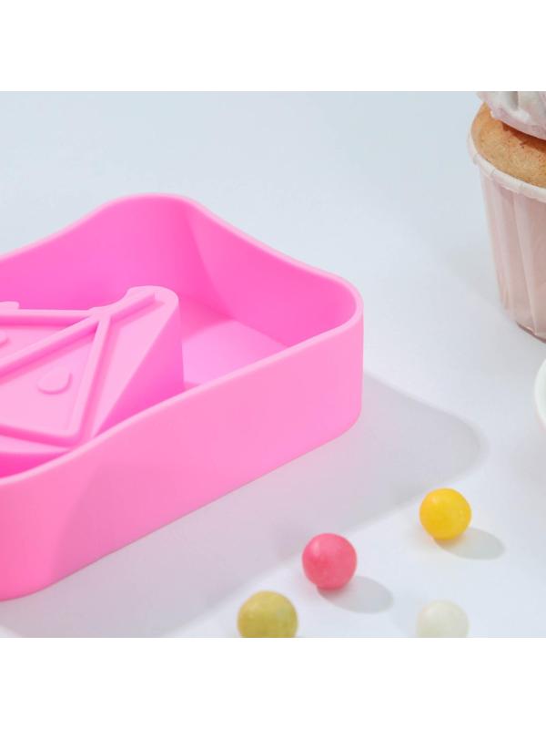 Форма для мороженого «Арбузная долька», 14×7,5×2,5 см, цвет розовый