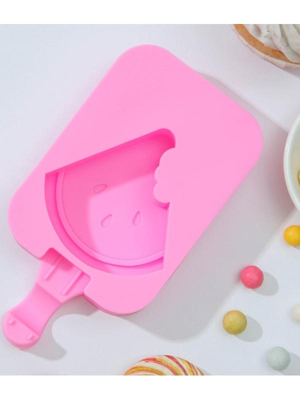 Форма для мороженого «Арбузная долька», 14×7,5×2,5 см, цвет розовый