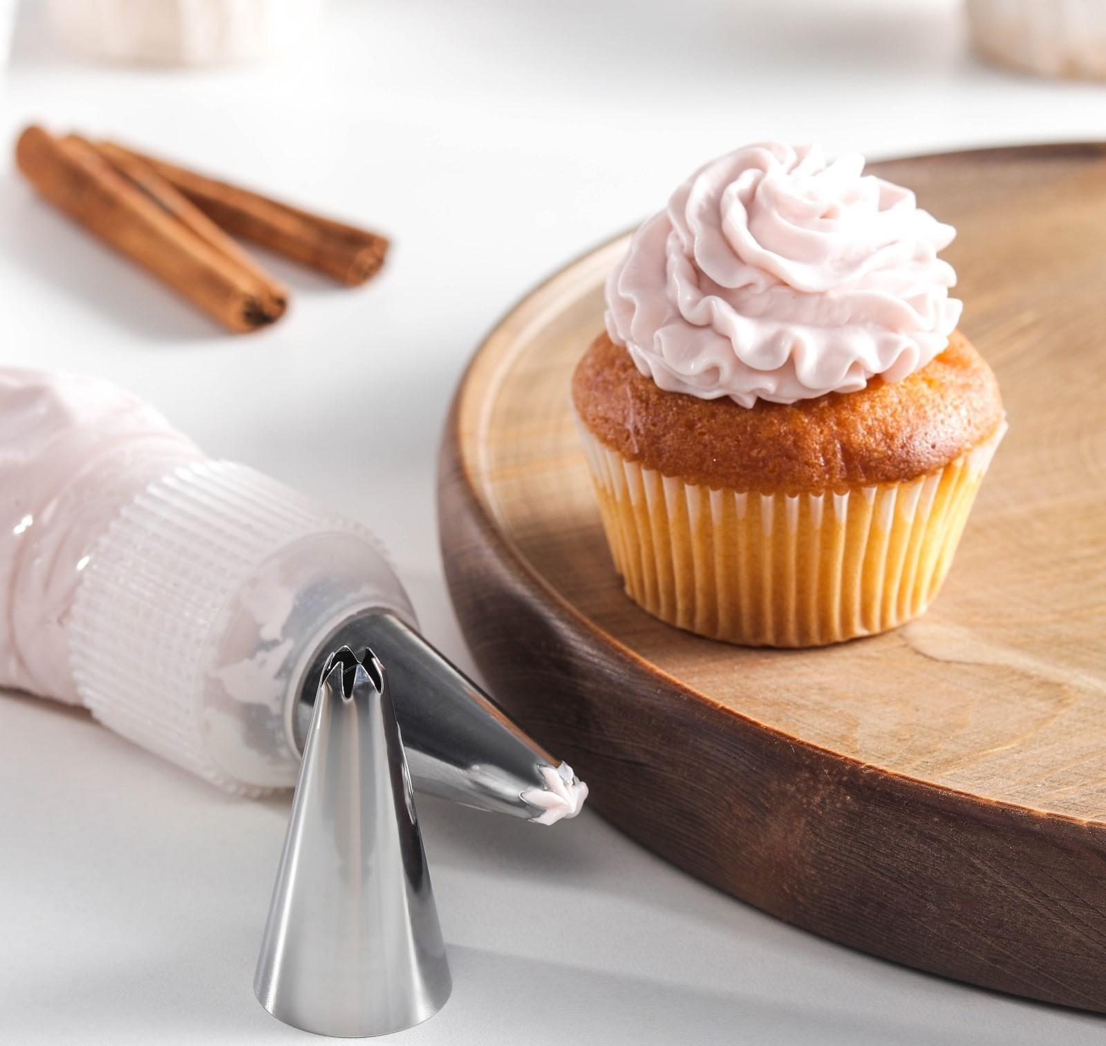 Насадка кондитерская «Закрытая звезда», d=3 см, выход 0,3 см, нержавеющая сталь