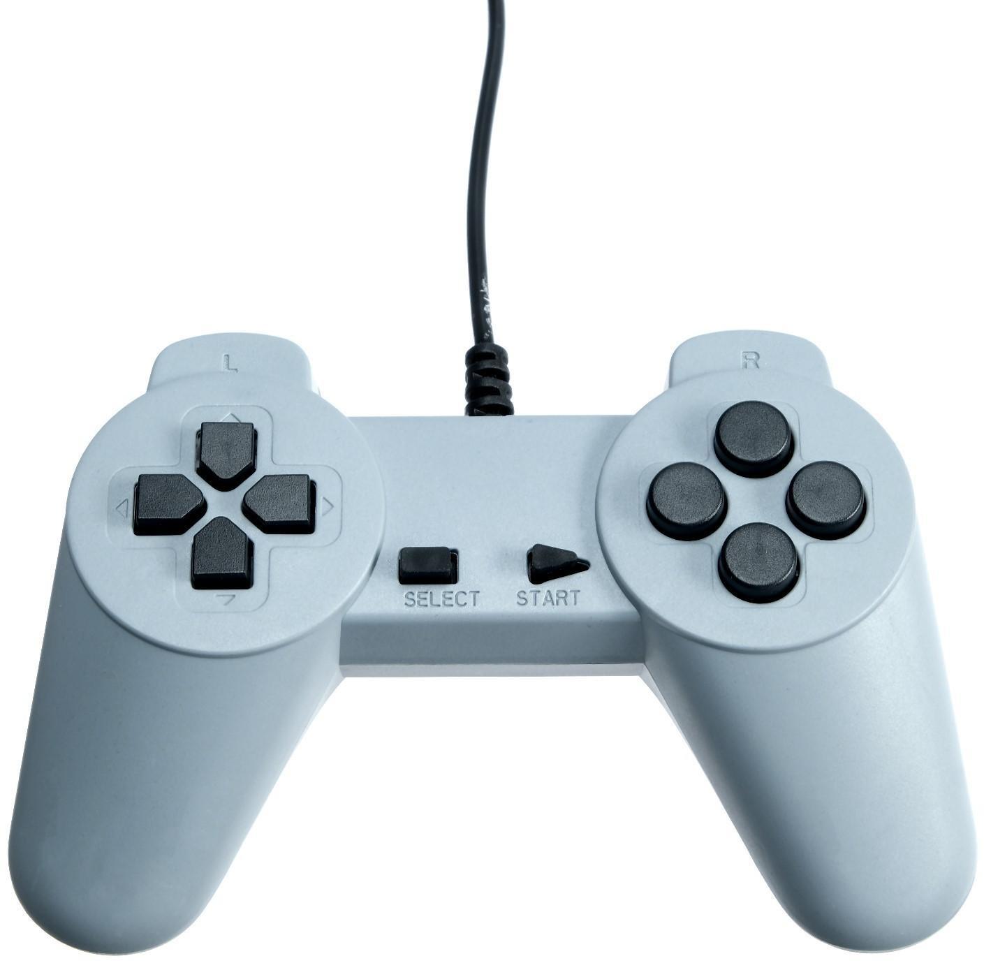 Игровая приставка LuazON Game-1 (NY), 8 бит, 2 джойстика и пистолет, 22 игры, серая