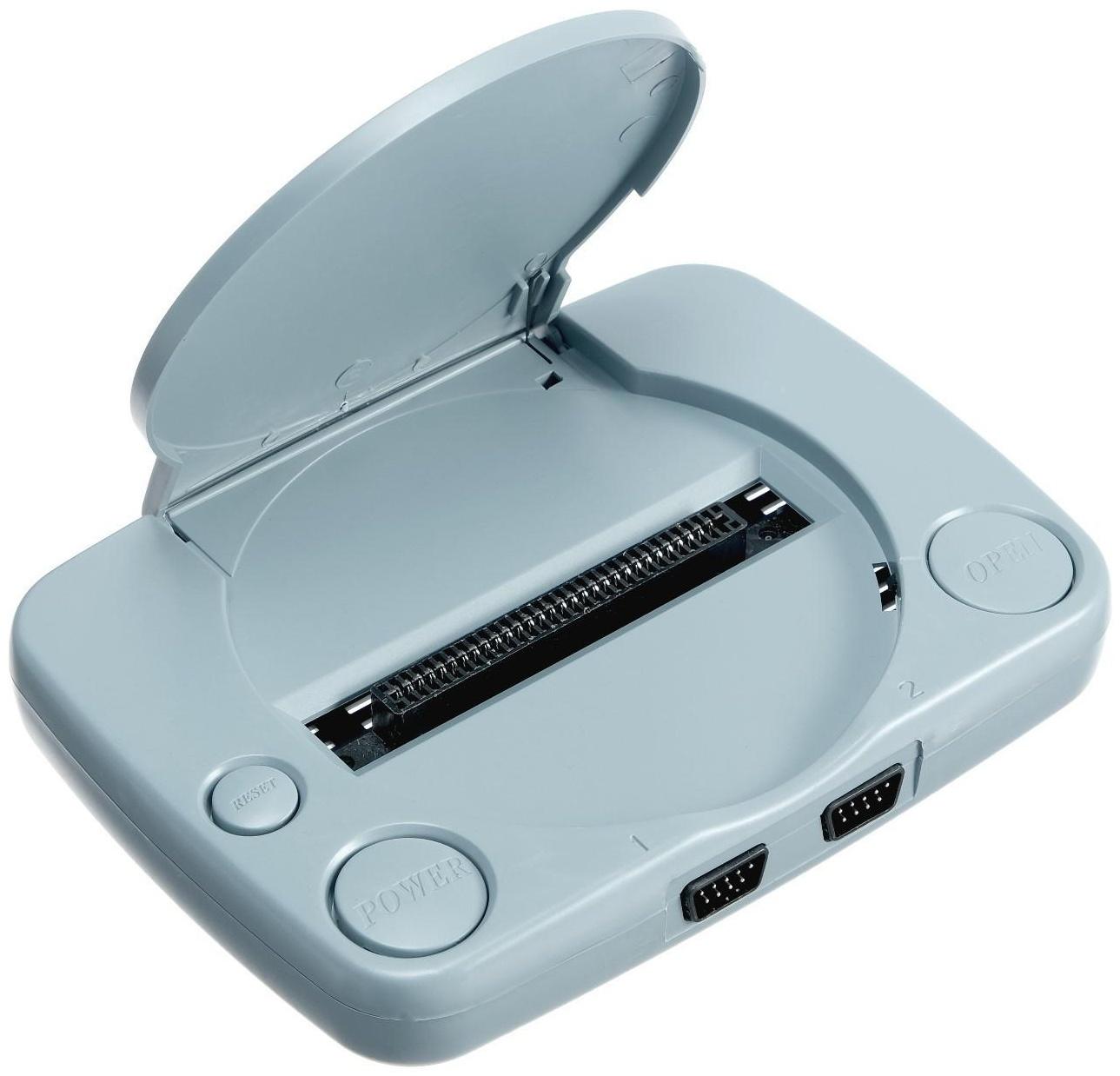 Игровая приставка LuazON Game-1 (NY), 8 бит, 2 джойстика и пистолет, 22 игры, серая