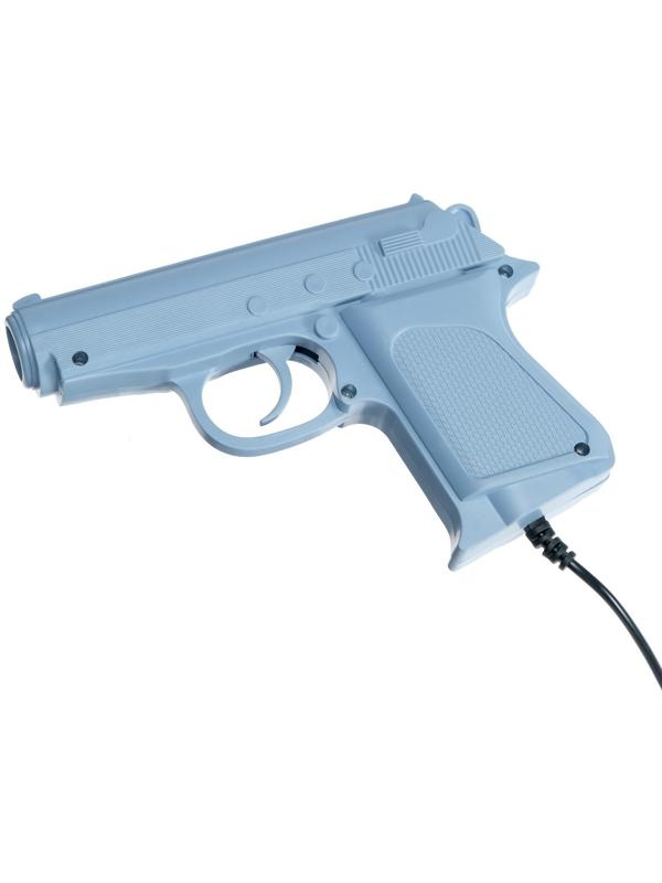 Игровая приставка LuazON Game-1 (NY), 8 бит, 2 джойстика и пистолет, 22 игры, серая