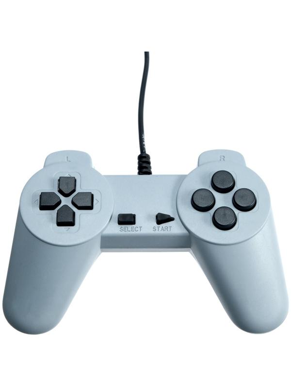 Игровая приставка LuazON Game-1 (NY), 8 бит, 2 джойстика и пистолет, 22 игры, серая