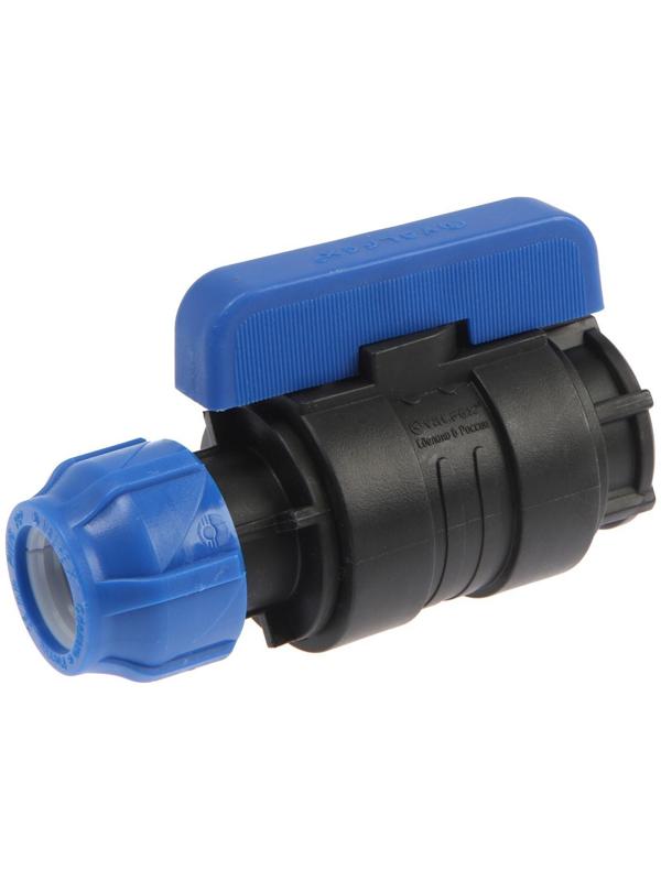 Кран шаровой ПНД Valfex, d=25 мм х 1
