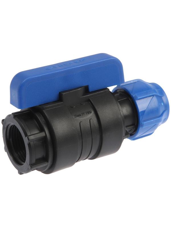 Кран шаровой ПНД Valfex, d=25 мм х 1