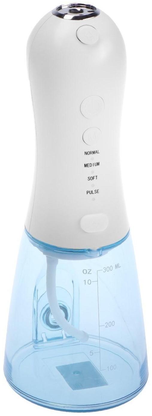 Ирригатор для полости рта Luazon LIR-03, портативный, 300 мл, 4 режима, 2 насадки, от USB