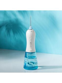 Ирригатор для полости рта Luazon LIR-03, портативный, 300 мл, 4 режима, 2 насадки, от USB