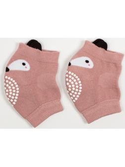 Набор детских наколенников «Мордочки», 2 шт., цвет розовый