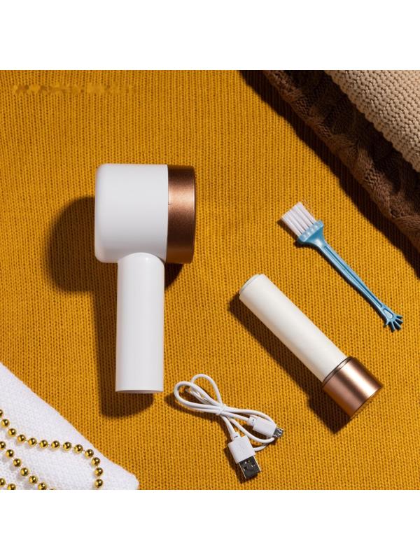 Машинка для удаления катышков LuazON LUK-08, 3 Вт, от USB, портативная, белая