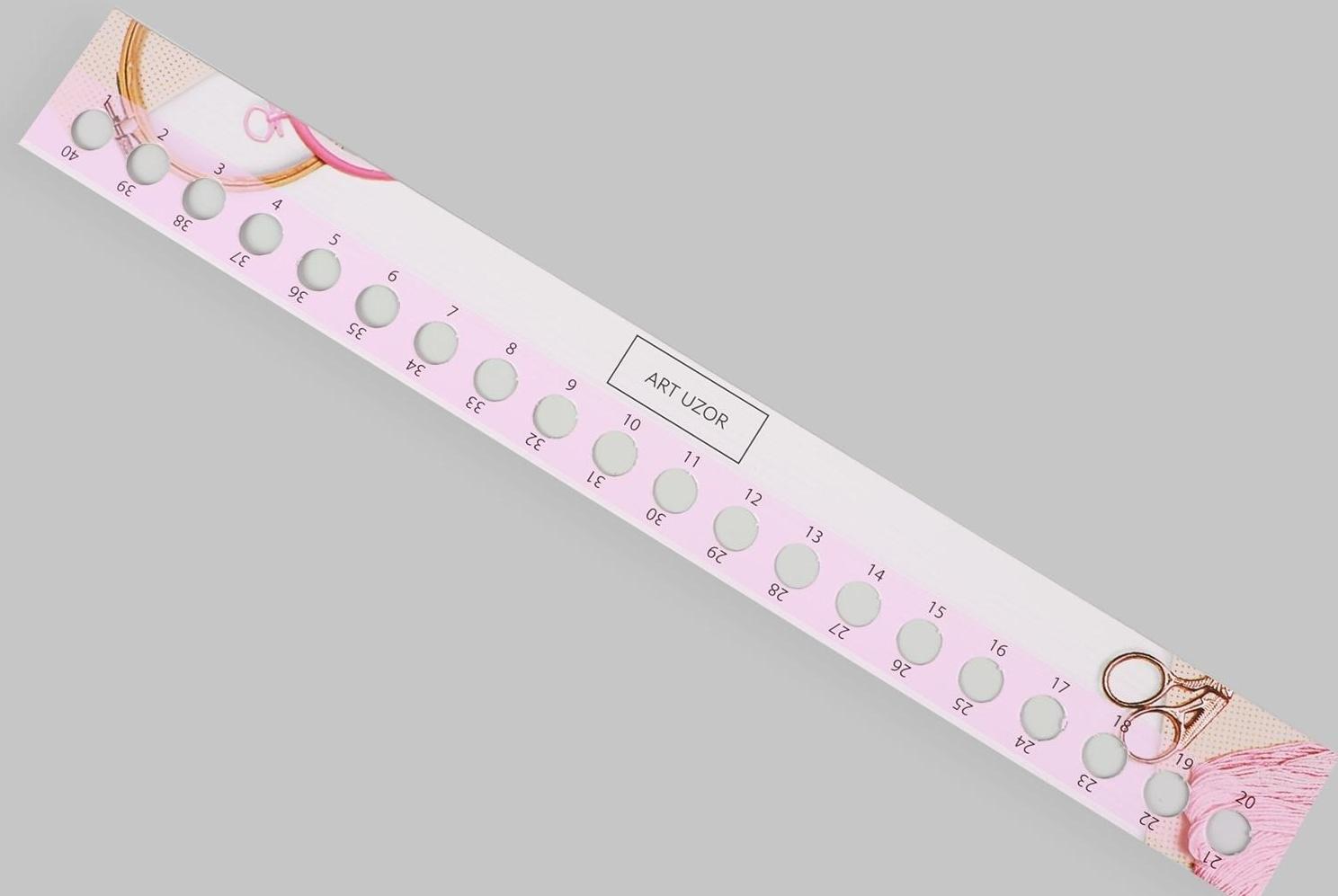 Органайзер для мулине на 40 цветов, 33 × 4 см