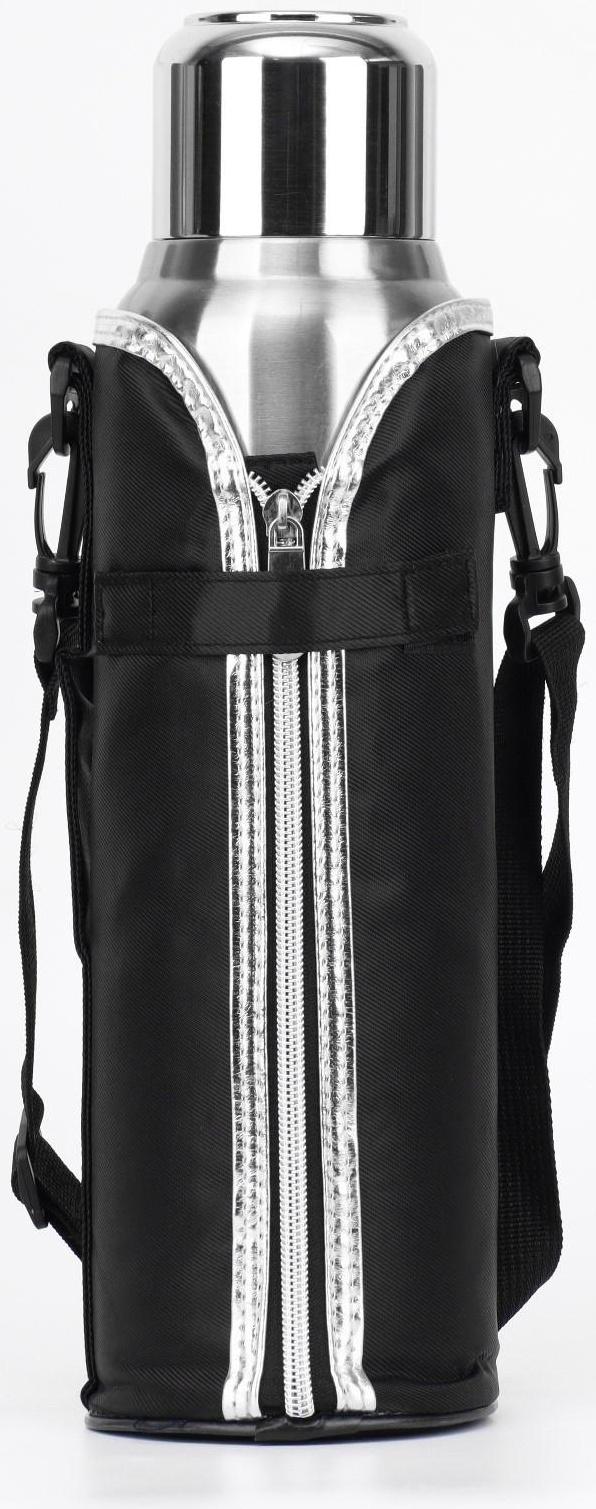 Термос, серия: Warm, 1.5 л, сохраняет тепло 24 ч, с ситом, хром