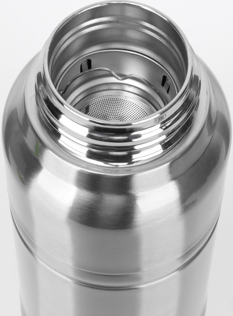 Термос, серия: Warm, 1.5 л, сохраняет тепло 24 ч, с ситом, хром