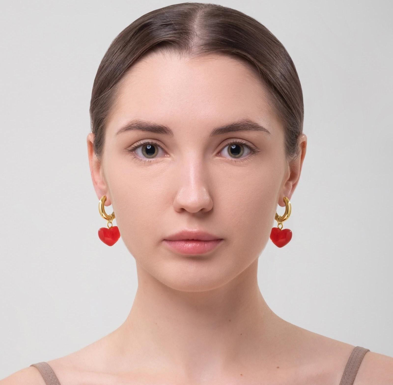 Серьги со съёмным элементом 