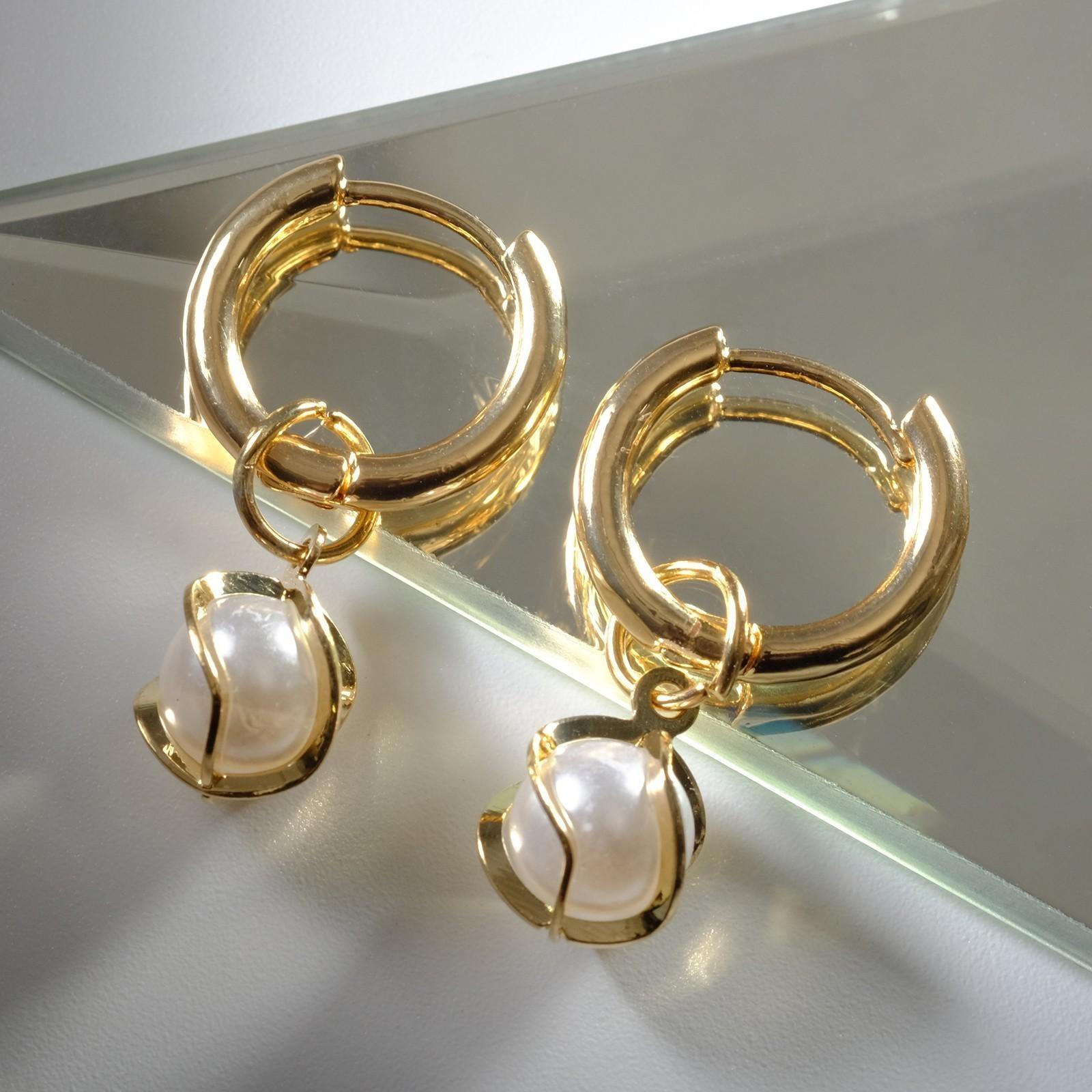 Серьги со съёмным элементом 