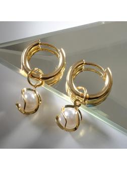 Серьги со съёмным элементом 