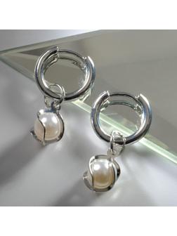 Серьги со съёмным элементом 