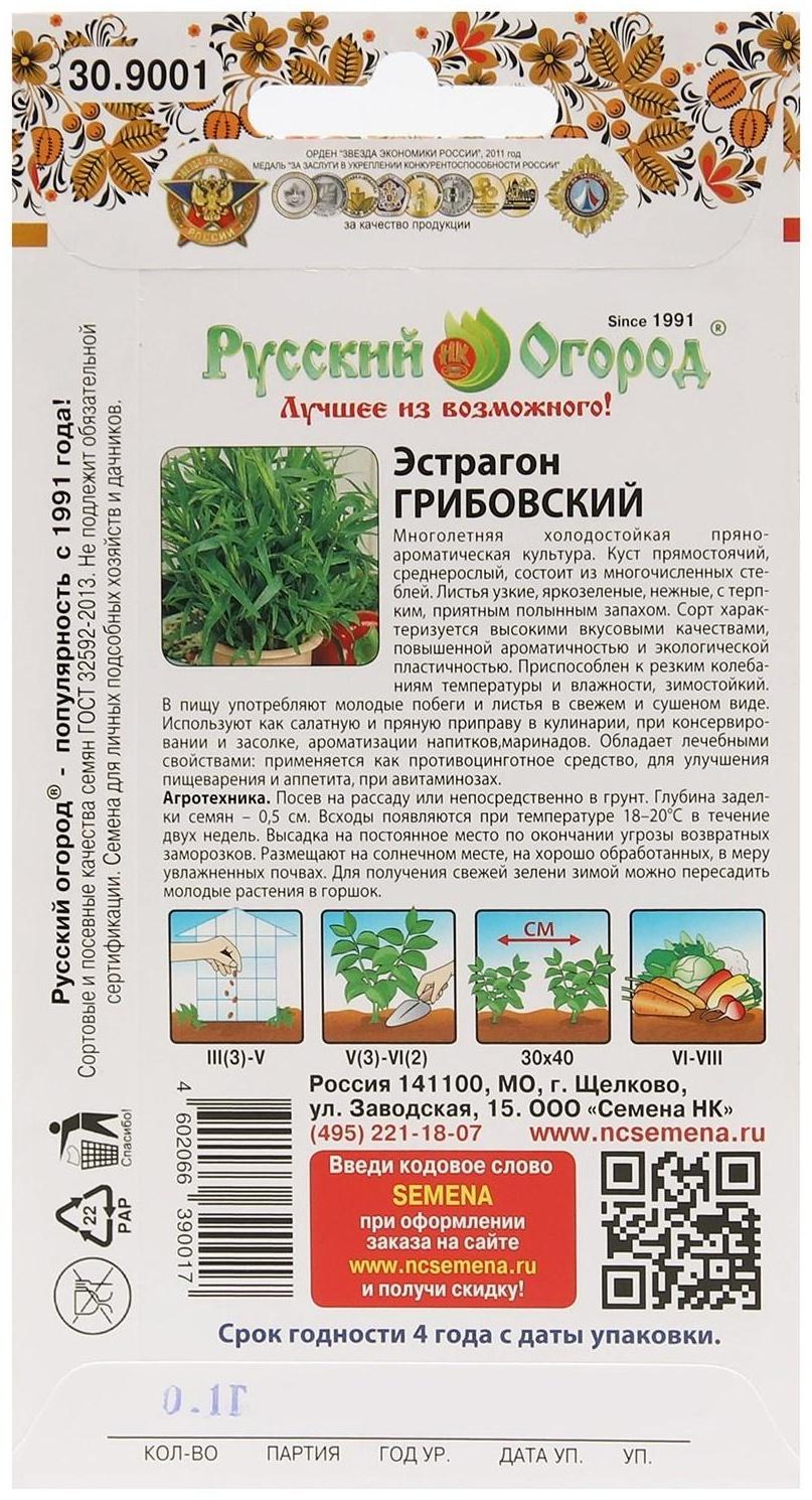 Семена Эстрагон 