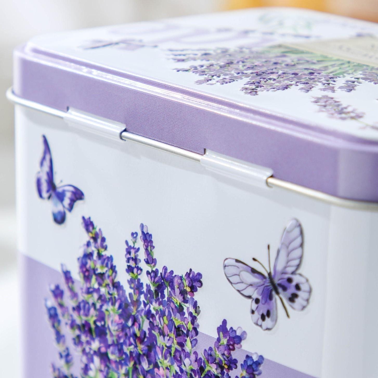 Банка для сыпучих продуктов «Лаванда 2», 2,7 л, 13,5×21,5 см, цвет сиреневый