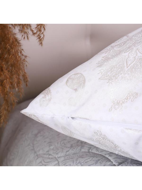 Нижняя наволочка 70х70см на молнии New Silver № 9 , тик 90г/м, пэ70%, хл30%