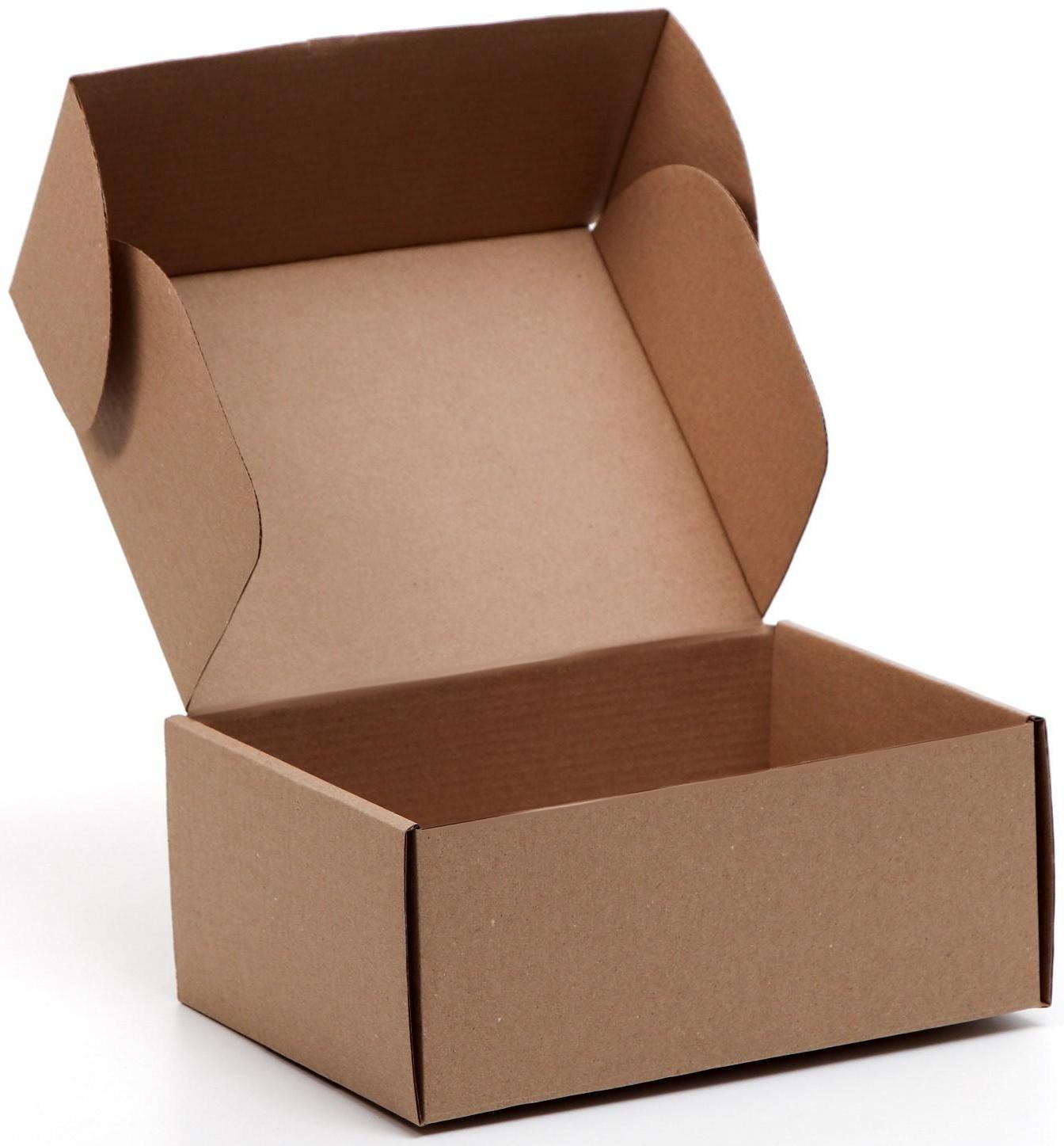 Коробка самосборная, бурая, 22 х 16,5 х 9,5 см