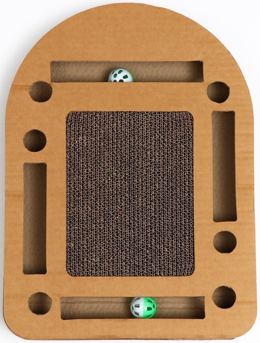 Гофрокогтеточка-комплекс с шариками, 50 x 37 см