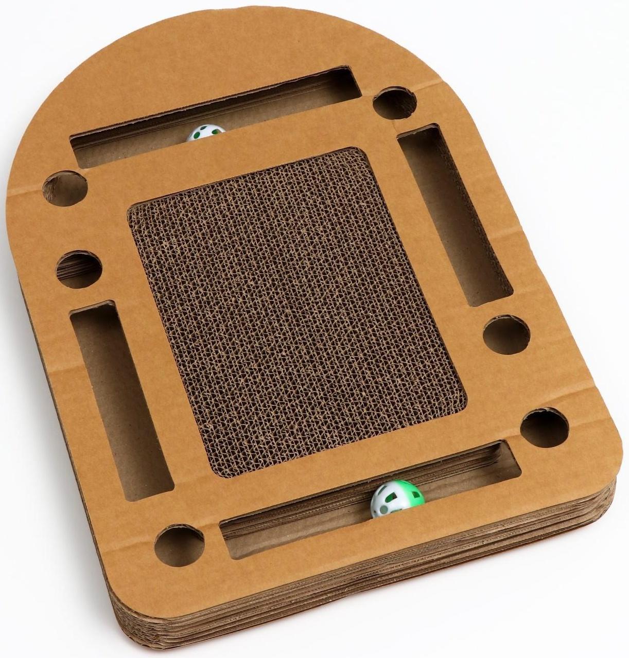 Гофрокогтеточка-комплекс с шариками, 50 x 37 см