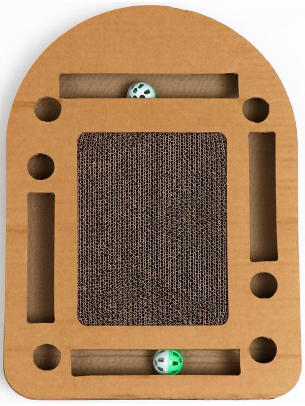 Гофрокогтеточка-комплекс с шариками, 50 x 37 см