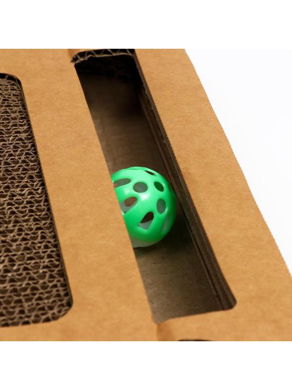 Гофрокогтеточка-комплекс с шариками, 50 x 37 см