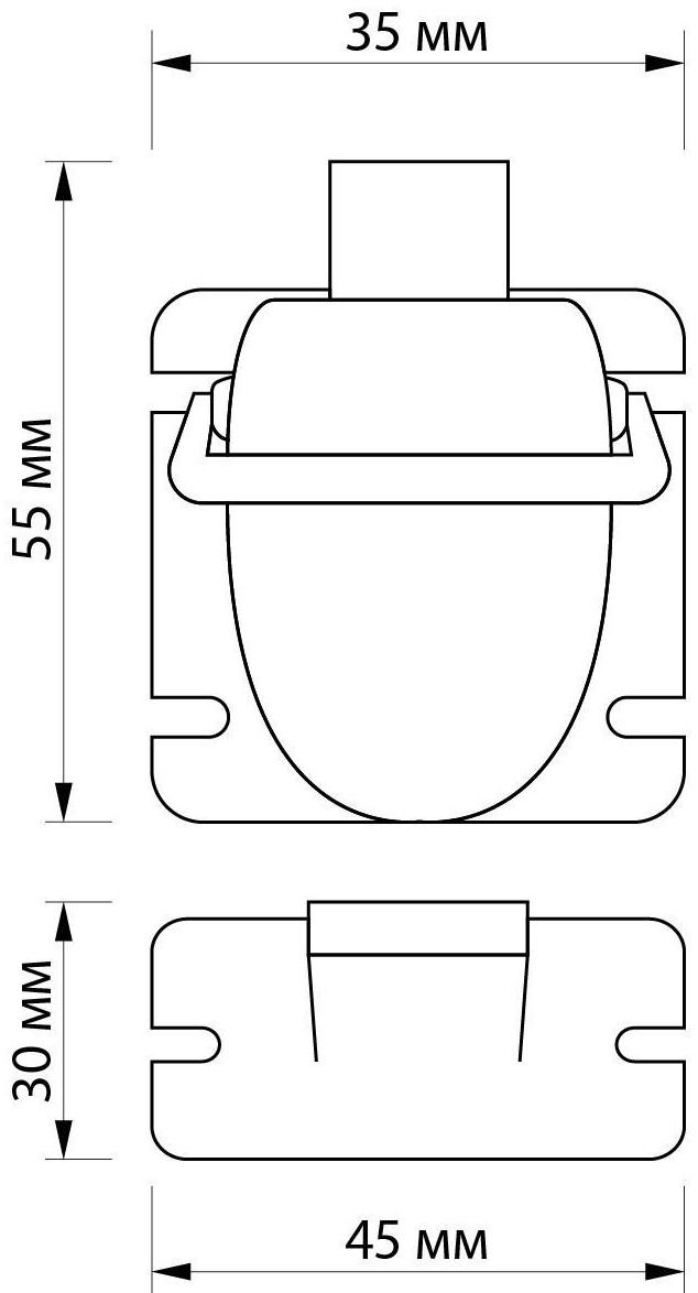 Блокиратор детский магнитный LOCKLAND с фиксатором, 2 замка-блокиратора в компл.
