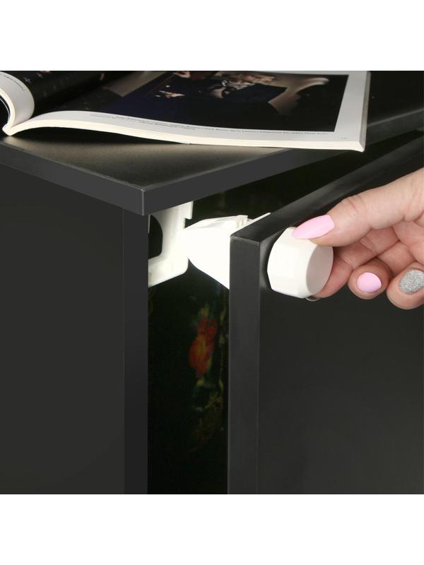 Блокиратор детский магнитный LOCKLAND с фиксатором, 2 замка-блокиратора в компл.