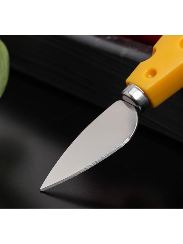 Нож для сыра Доляна Cheese, 19 см, цвет жёлтый