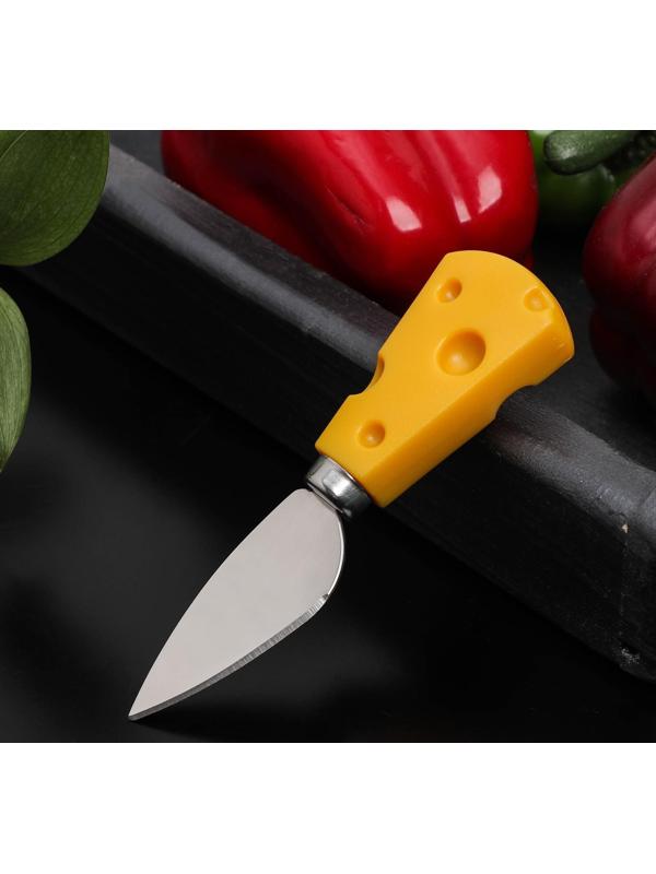 Нож для сыра Доляна Cheese, 19 см, цвет жёлтый