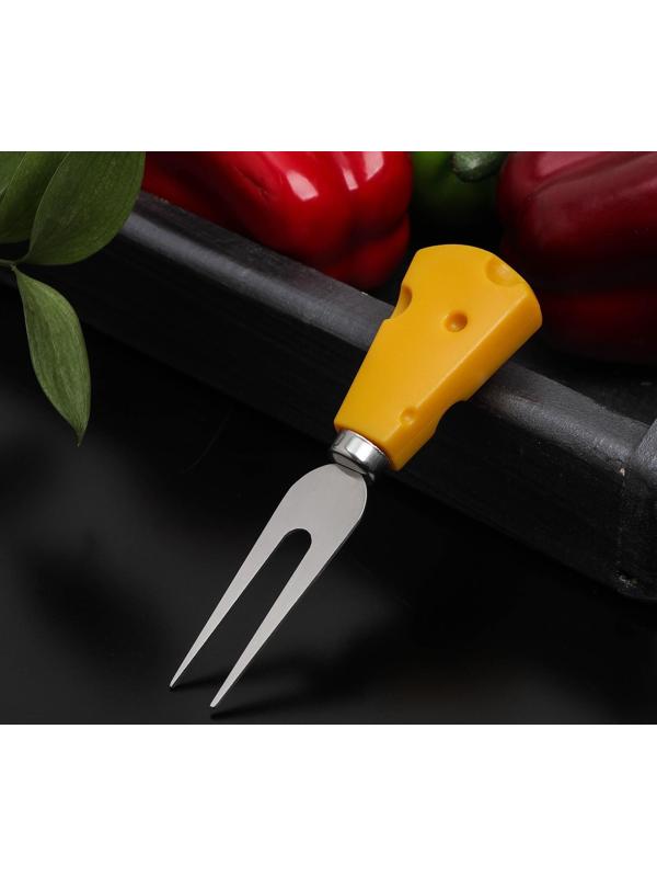 Нож для сыра Доляна Cheese, 19 см, цвет жёлтый
