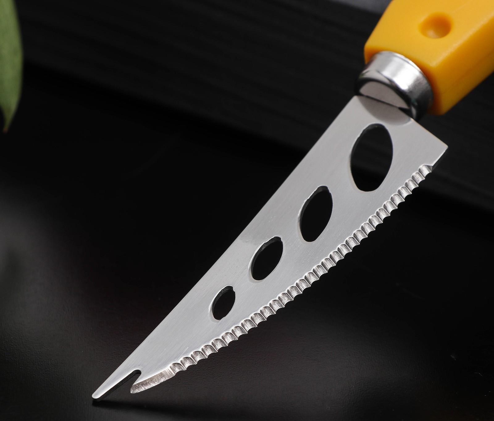 Нож для сыра Доляна Cheese, 19 см, цвет жёлтый