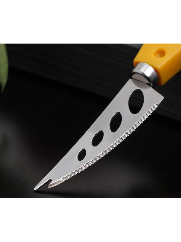 Нож для сыра Доляна Cheese, 19 см, цвет жёлтый