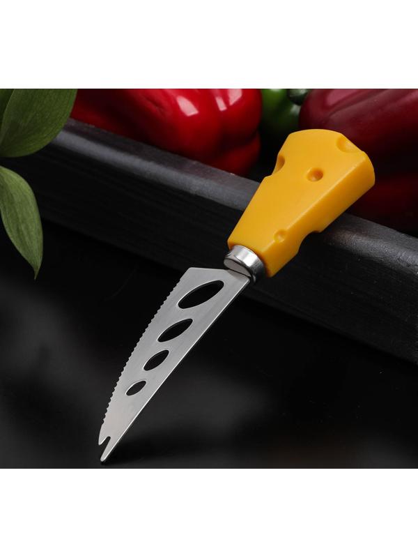 Нож для сыра Доляна Cheese, 19 см, цвет жёлтый