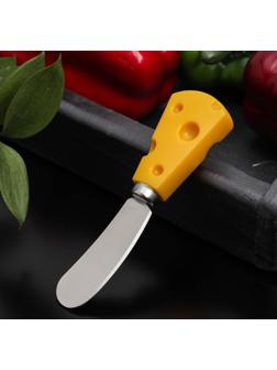 Нож для сыра Доляна Cheese, 19 см, цвет жёлтый