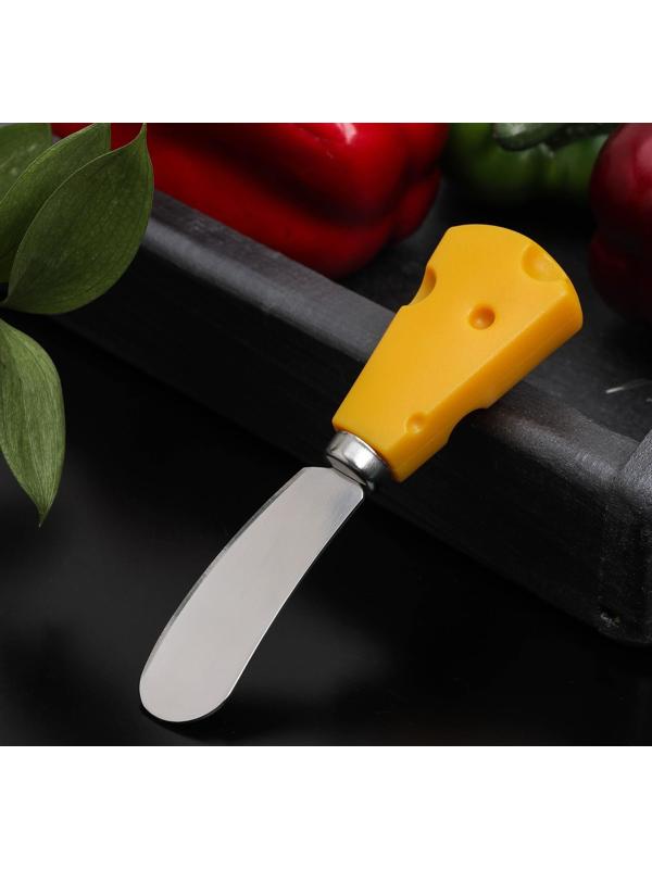 Нож для сыра Доляна Cheese, 19 см, цвет жёлтый