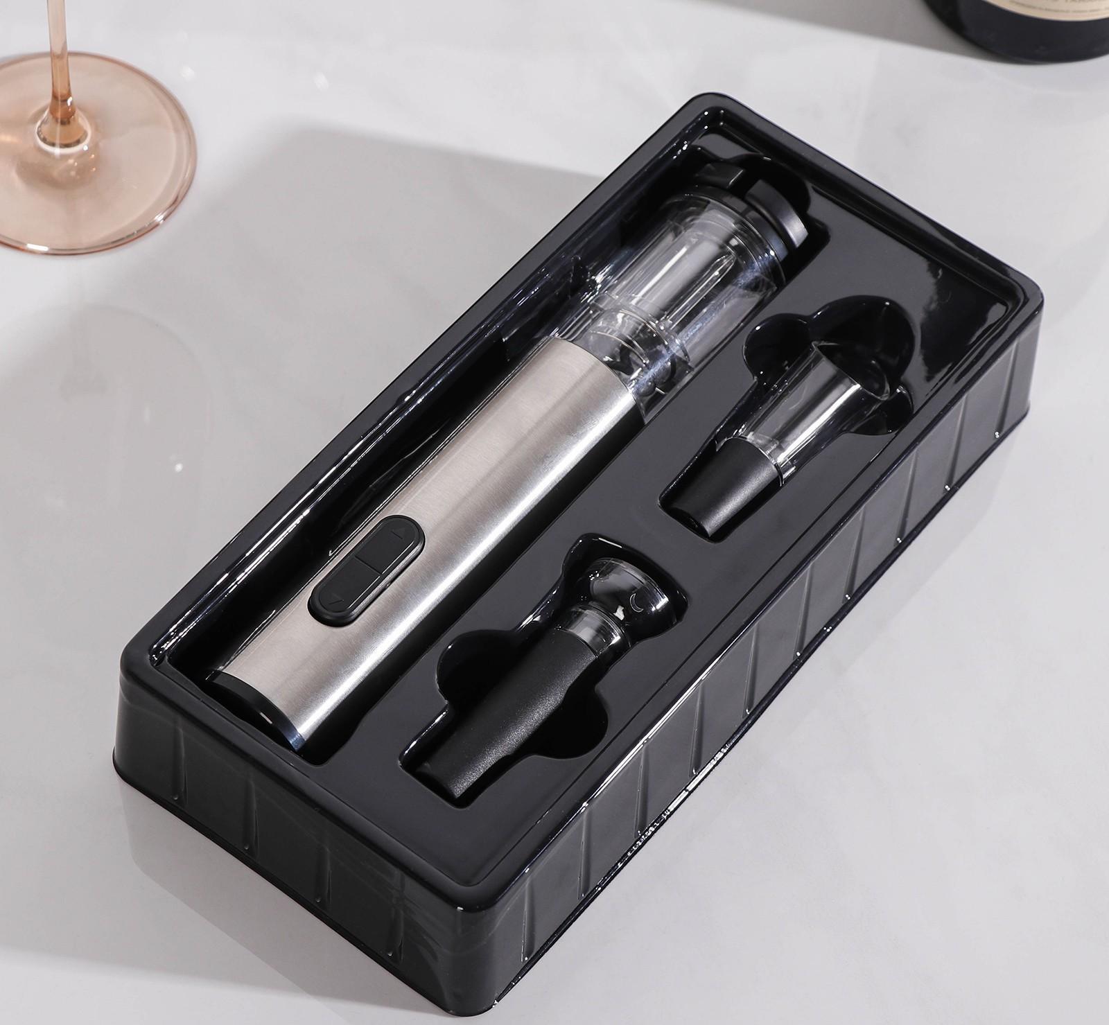 Набор для вина Soha, штопор электрический, аэратор, пробка