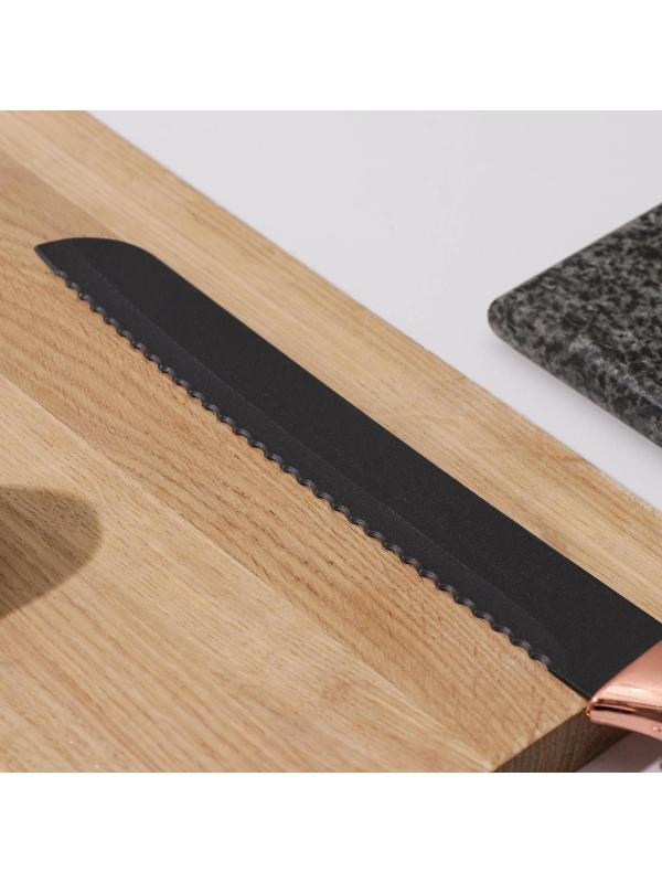 Нож Доляна «Эсмиральда», хлебный, лезвие 19,5 см, цвет зелёный