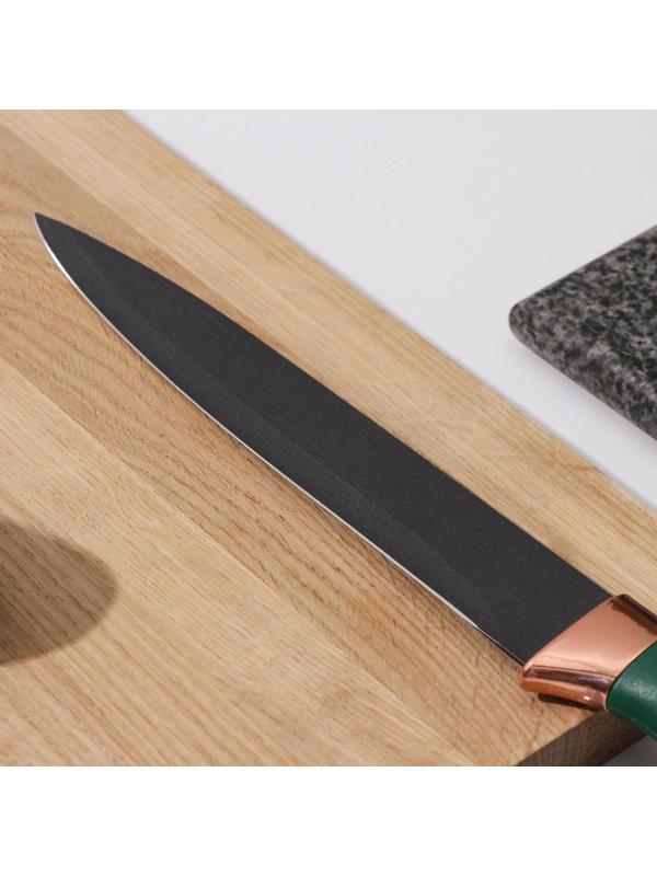 Нож Доляна «Эсмиральда», разделочный, лезвие 20 см, цвет зелёный