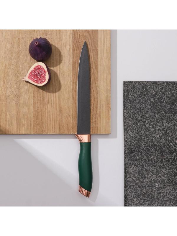 Нож Доляна «Эсмиральда», разделочный, лезвие 20 см, цвет зелёный