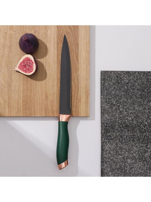 Нож Доляна «Эсмиральда», разделочный, лезвие 20 см, цвет зелёный