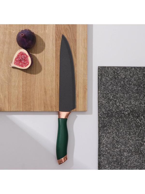 Нож Доляна «Эсмиральда», шеф, лезвие 20 см, цвет зелёный