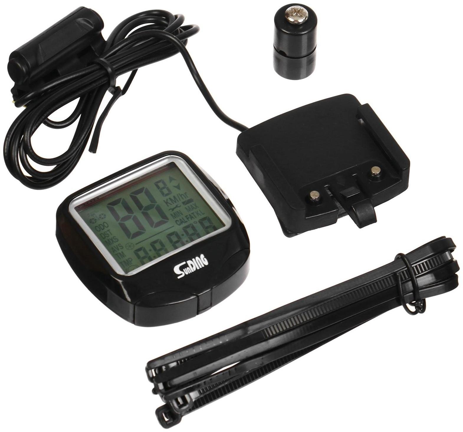 Велокомпьютер 23 функции, проводной SD-568AE